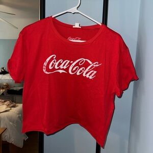 Garage Red Graphic Coca Cola T-Shirt